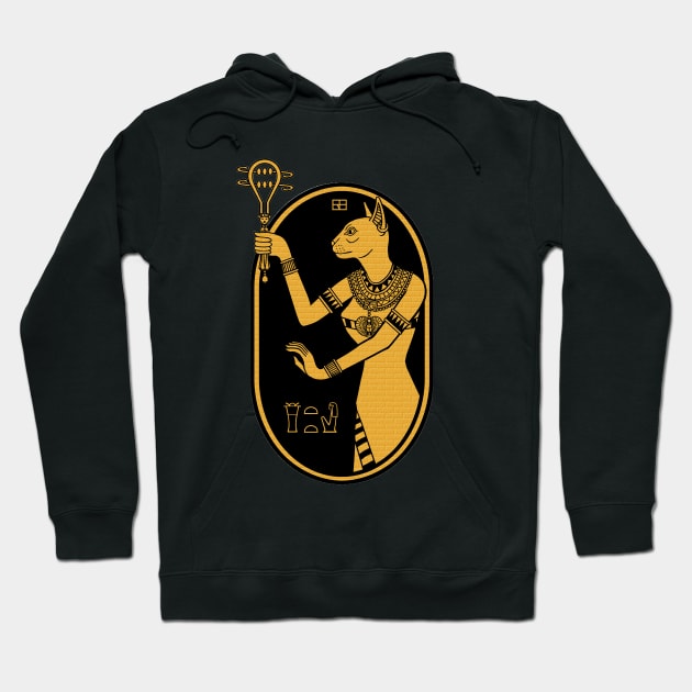 Bastet Hoodie by WorkOfArtStudios